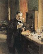 Albert Edelfelt louis pasteur in his laboratory oil painting on canvas